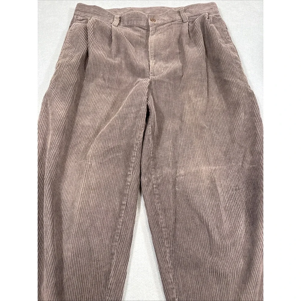 PANTS CORDUROY JOE'S GRAY 36 CUFFED Cotton JOS A BANKS
